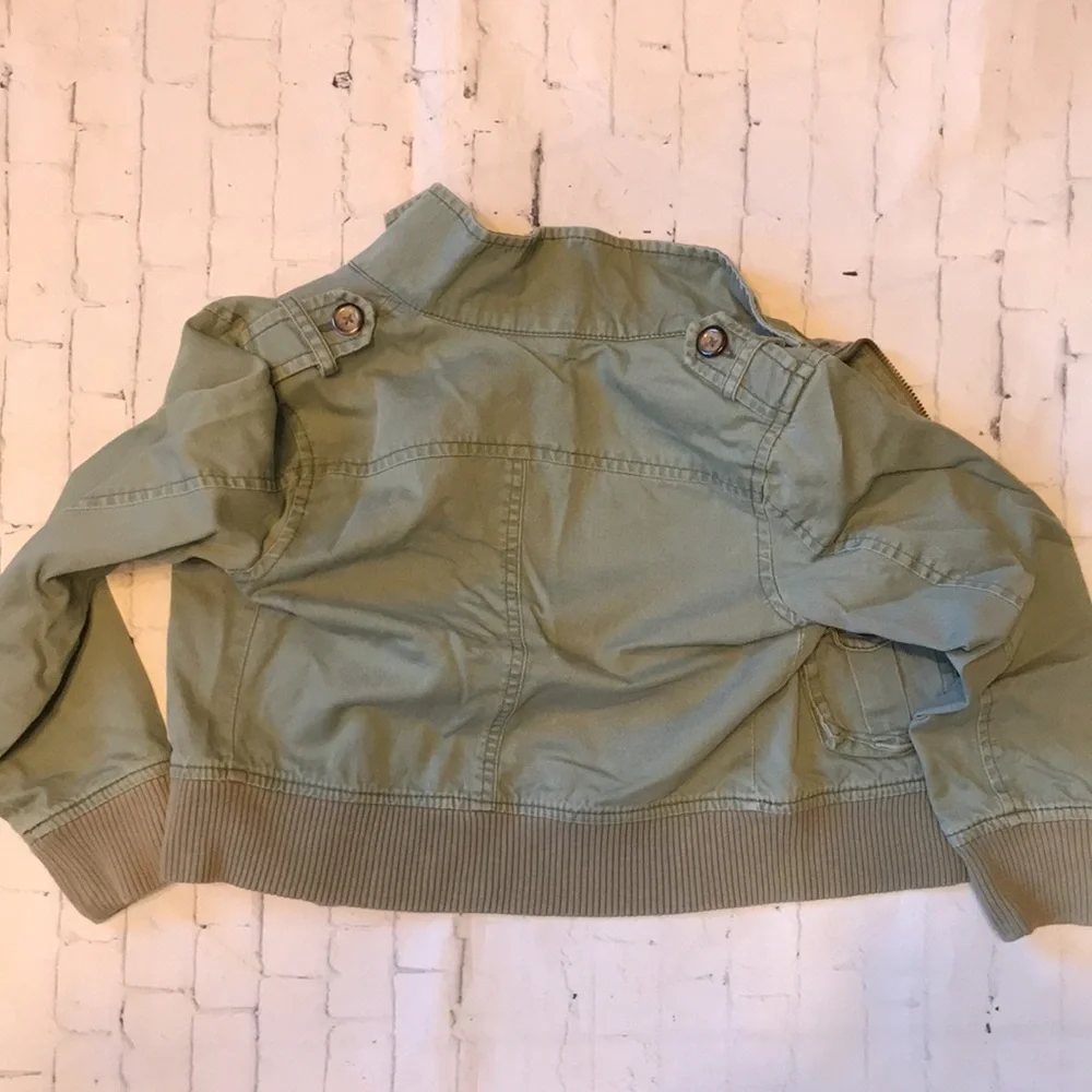 unisex girls boys Old navy jacket small 5-6 army green for kids